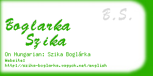 boglarka szika business card