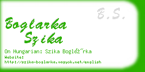 boglarka szika business card